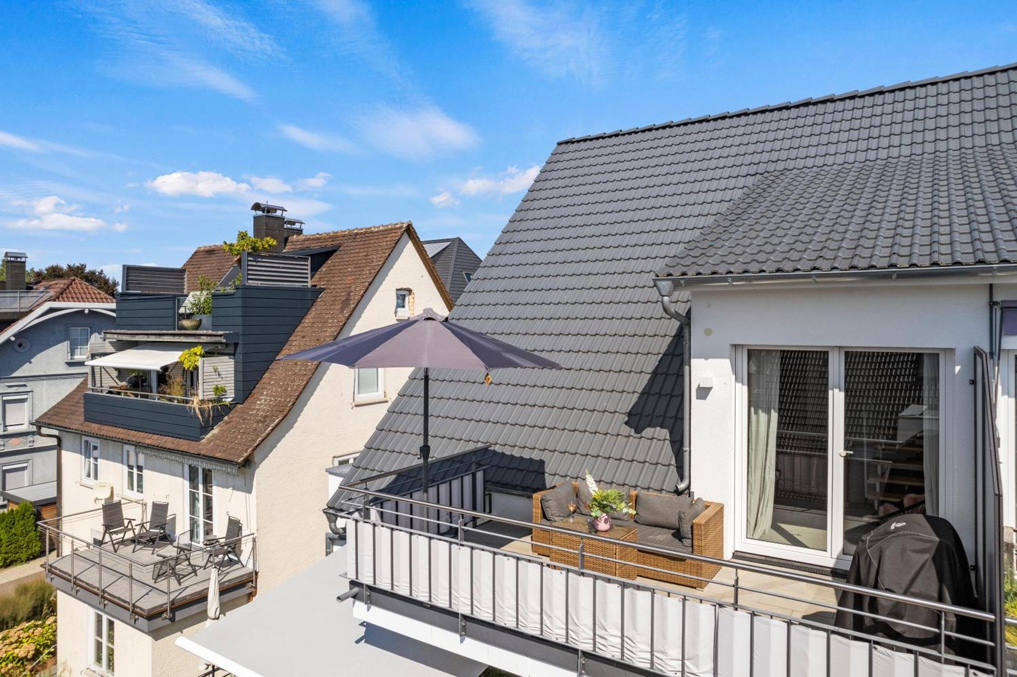 Seeview Maisonette In Direkter Seenaehe Friedrichshafen Bagian luar foto